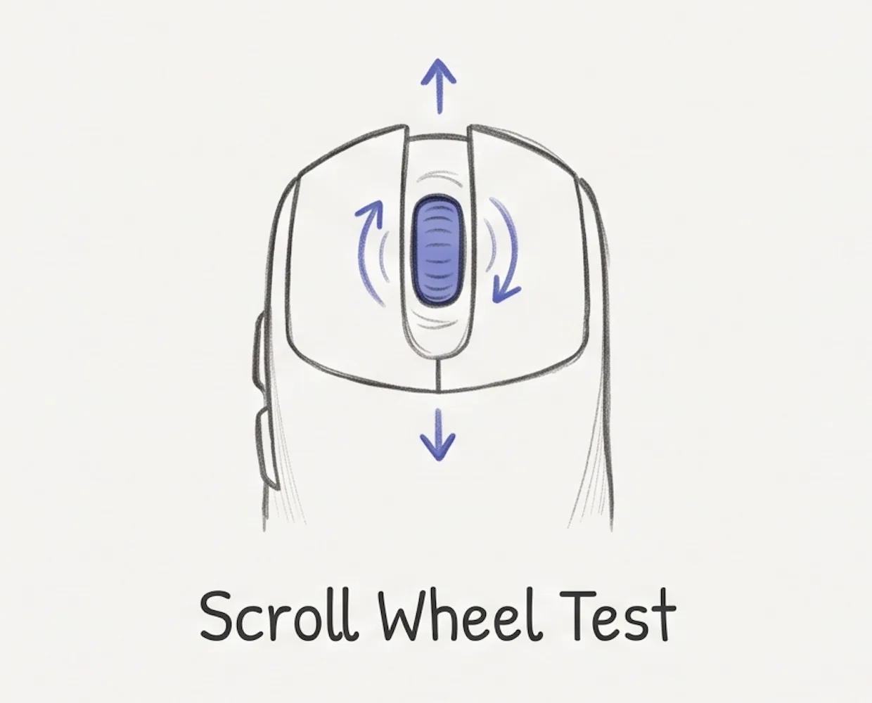 Testing the scroll wheel in both directions